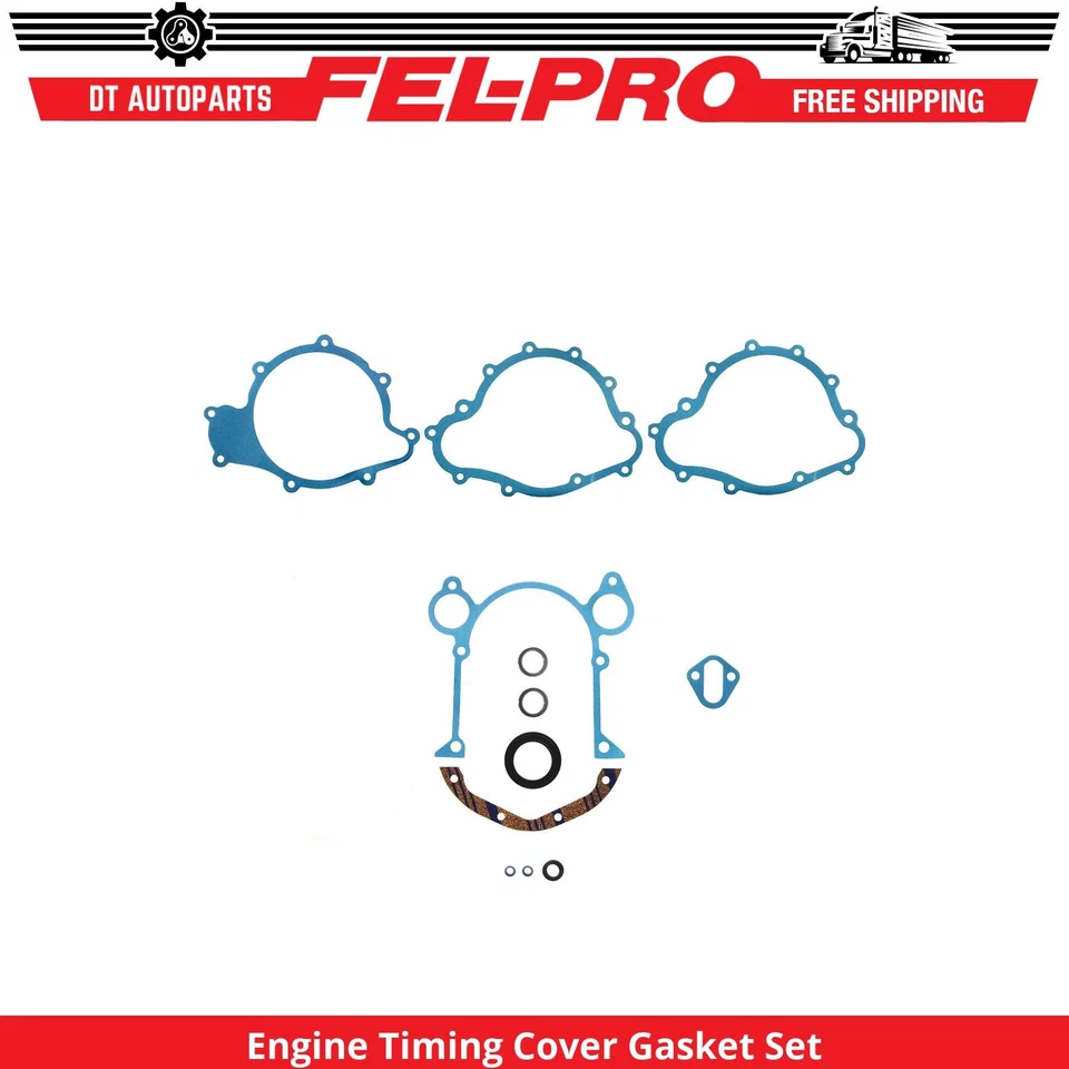 Juego de juntas de cubierta de distribución de motor Pontiac Firebird 1967-1981 Fel-Pro 1968 1969 Foto 1 de 1