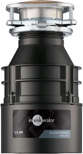 InSinkErator Badger 5 Garbage Disposal, Standard Series 1/2 HP - Picture 1 of 7