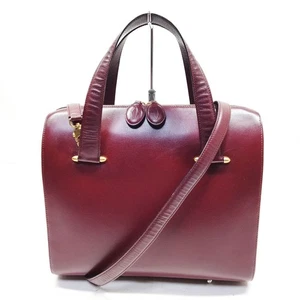 Cartier Hand Bag Bordeaux Leather 2884816 - Picture 1 of 11