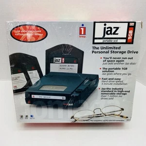 Vintage Iomega Jaz 1GB External Portable SCSI Hard Drive NEW Factory Sealed - Afbeelding 1 van 7