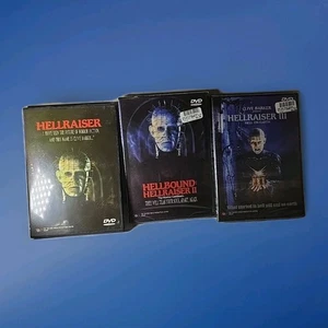 Hellraiser DVD Set (I, II, III) OOP, 2 And 3 Are Factory Sealed! - Foto 1 di 7