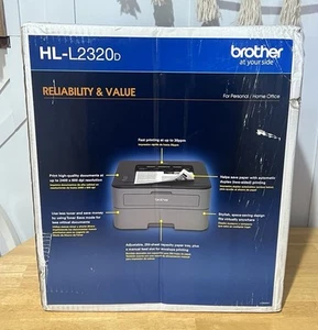 Nueva impresora láser monocromática Brother HL-L2320D USB blanca y negra SELLADA EN CAJA - Imagen 1 de 5