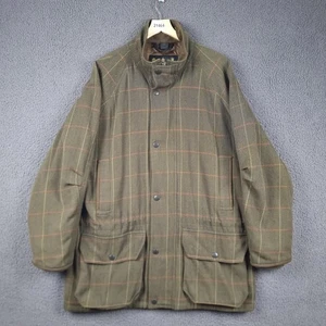 BARBOUR Jacket Mens L Large Berwick Endurance Green Derby Tweed Wool Shooting - Picture 1 of 14