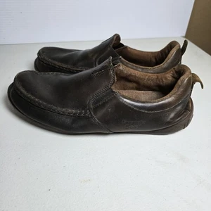 Georgia Stiefel Schuhe Herren Größe 11M AMP Mokassinnaht Slipper Leder Freizeit Braun - Bild 1 von 7