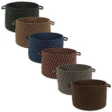 Jamestown 18" x 12" Round Braided Basket - 12 x 18 inches