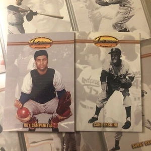 1993 Ted Williams Karten Roy Campanella #9 und Carl Erskine #13 Brooklyn Dodgers - Bild 1 von 3