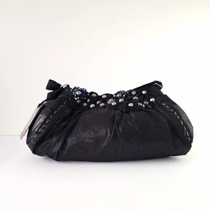 CUSTO BARCELONA SLOUCHY SHOULDER BAG EMBELLISHED ADJUSTABLE STRAP MAGNETIC - Picture 1 of 16