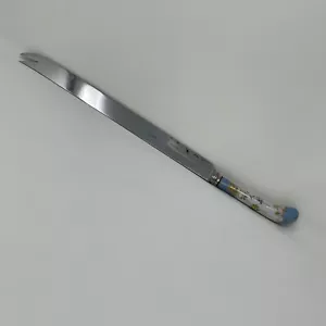 Vintage A.E. Lewis & Co Carving Knife Porcelain Handle Stainless Steel Sheffield - Picture 1 of 14