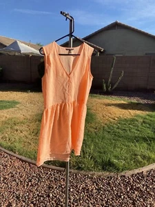 Victorias Secret Pink Peach Beach Coverup Dress Size S C13 - Picture 1 of 7