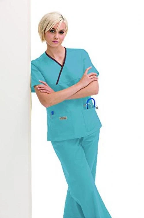 Urbane Essentials 9534 Doble Bolsillo Crossover Top Arctic Ice/Chocolate XS Foto 1 de 1