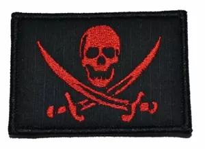 Pirate Jolly Roger - 2x3 Aufnäher - Bild 1 von 10