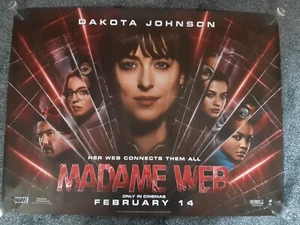Madame Web UK quad posters 40x30" double sided DS Marvel excellent - Bild 1 von 2