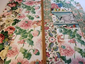 Liberty + Various Patchwork Curtain Fabric Pieces Quilting Arts Craft Floral L12 - Picture 1 of 20