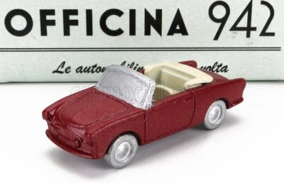 MODELLINO AUTO STATICO OFFICINA 942 SIATA AMICA 56 SPIDER 1956 ROSSO SCALA 1/76 - Immagine 1 di 4