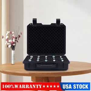 15 Slots Plastic Suitcase Display Storage Case Waterproof Watch Storage Box Case - Picture 1 of 16