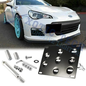 Gancho de remolque de parachoques soporte de matrícula para Scion FRS Subaru Impreza WRX BRZ STi - Imagen 1 de 12