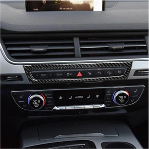 Carbon Fiber Interior Console Button Panel Cover Sticker Fits Audi Q7 2016-2019 - Bild 1 von 6