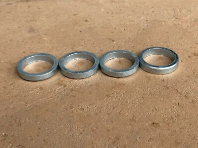 Juego de 4 piezas Acabado Cortacésped Espaciador de rueda 1/4" Bujes Bush Hog Woods Land Pride etc. Foto 1 de 4