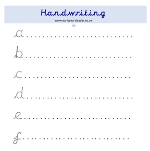 Handwriting Laminated Letter Mat Education Learn Write Children PrimaryAge4-7 A4 - Picture 1 of 1