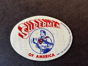 1966 Superman Of America Club Iron On Patch From Golden Records DC (Rare Unused) - Picture 1 of 2