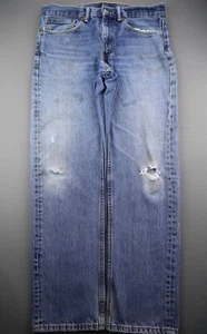 Men's 2014 Levi's 505 Jeans Regular Fit Distressed Size 34x32 (Msr 34x30) - Picture 1 of 12
