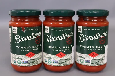 Bionaturae Organic Tomato Paste - No Salt Tomato Paste, 7 Oz [ Pack of 3 ]