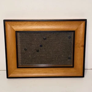 Marco de fotos de madera maciza 4x6 tono claro recortado negro - Imagen 1 de 10