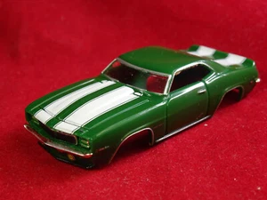 New 69 Z28 Green Camaro MoDEL MoToRING T-jet HO Scale Slot Car Body Aurora RRR  - Picture 1 of 9