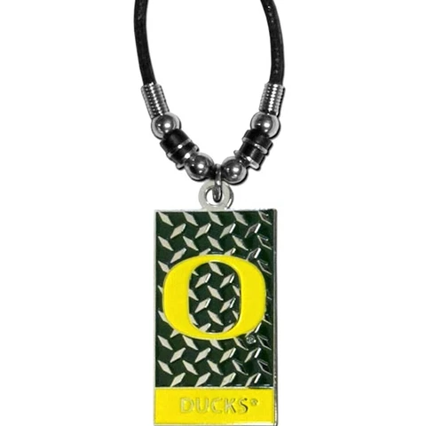 OREGON DUCKS DIAMOND PLATE ROPE NECKLACE NCAA OFFICIALLY LICENSED Cover