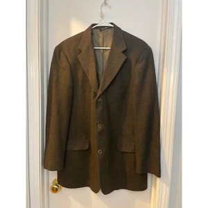 Grant Thomas lord and Taylor dark Brown men coat large 42 - Picture 1 of 12