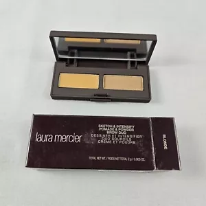 Laura Mercier Sketch & Intensify Pomade & Powder Brow Duo BLONDE Full Size NEW - Picture 1 of 2