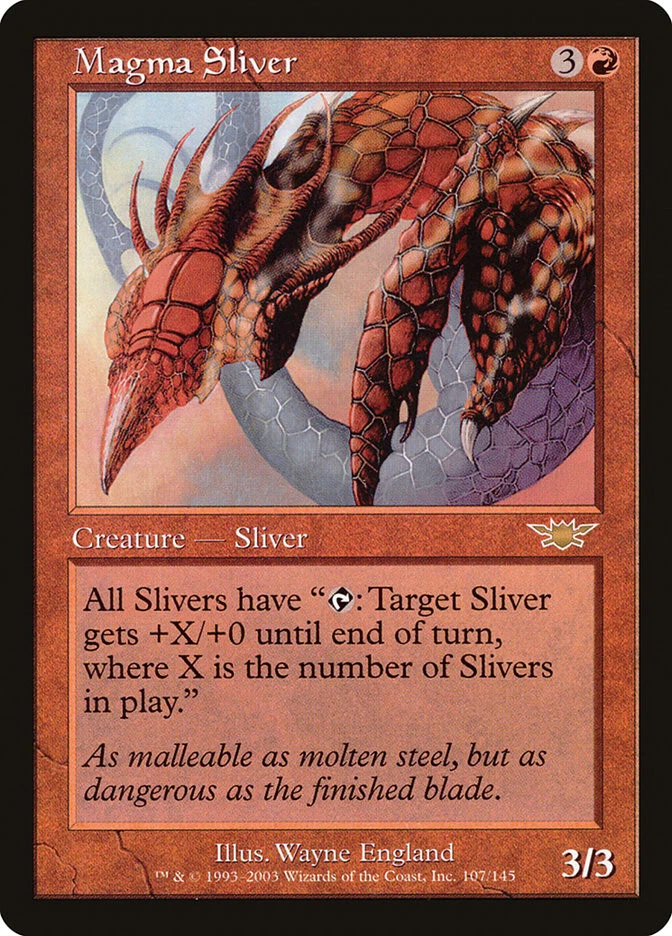MTG Magma Sliver  - Legions #107 - Image 1 of 1