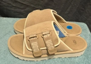 UGG Goldencoast Men’s Strapped Beige Slides Size 10 NWOB - Picture 1 of 5