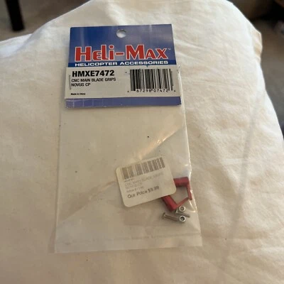 Heli-Max HMXE7472: CNC Main Blade Grips Novus CP NewInPack USA Shipped - Image 1 of 2