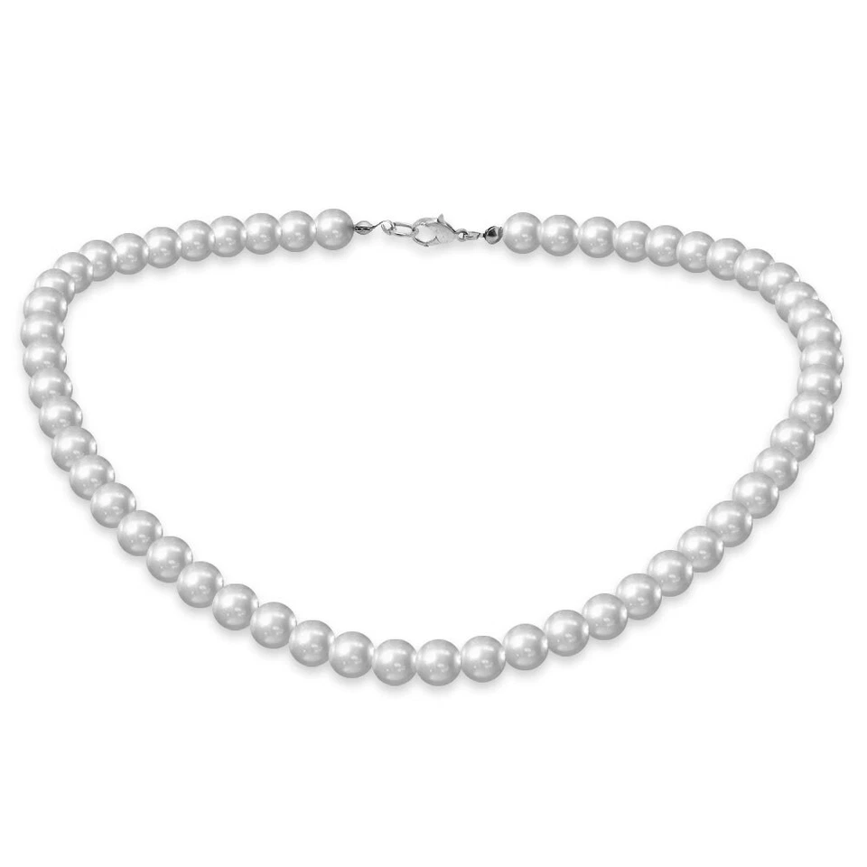 Glasperlenkette Perlenkette Mardi Gras Fasching XXL lang kurz pink rot grün  - Bild 1 von 1