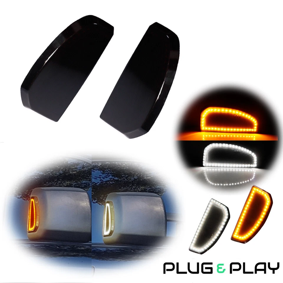 烟熏侧镜灯开关 LED 转向信号灯适用于 07-21 丰田苔原 — 第 1/4 张图片