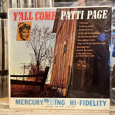 [COUNTRY/POP]~EXC LP~PATTI PAGE~Y'all Come~[Original 1965~MERCURY/WING~Issue] - Image 1 of 4