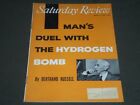 1955 APRIL 2 SATURDAY REVIEW OF LITERATURE MAGAZINE - BERTRAND RUSSELL - ST 4944