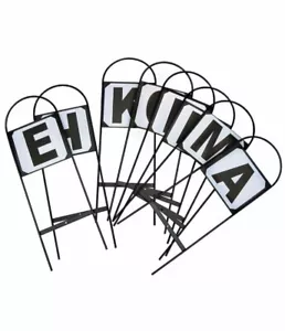 Eureka Dressage Letters Arena Markers 12 Strong Easy Read Attach Metal - Picture 1 of 2