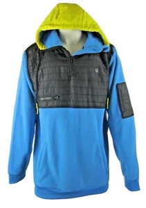 ¡Nuevo! Sudadera con capucha NEFF Lifts Shredder Tech lana 1/4 con cremallera talla X grande cian - Imagen 1 de 9