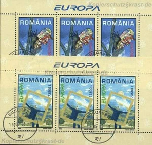 EUROPE CEPT 2003 POSTER ART - ROMANIA BLOCK 330-31 Stamped - Picture 1 of 1