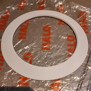 4 Pack White Trim Ring for 6" Inch Recessed Can Down Light For Halo 310 Baffle - Picture 1 of 5