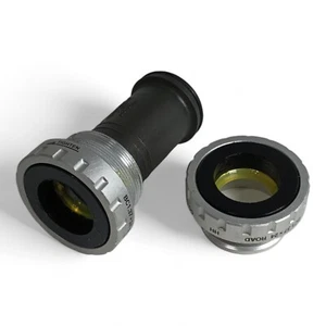 Shimano threaded Bottom Bracket Road Bike HollowTec Silver BB68 Fit Ultegra Dura - Picture 1 of 7
