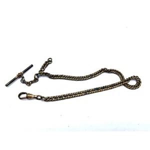 Pocket Watch Key Chain Men's Jewelry 12 Inch Fob Gold Tone - Picture 1 of 4