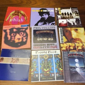 Lot Of 45 Vintage 1990s Music CD Artwork Inserts Liners Booklets Scrapbooking - Picture 1 of 5