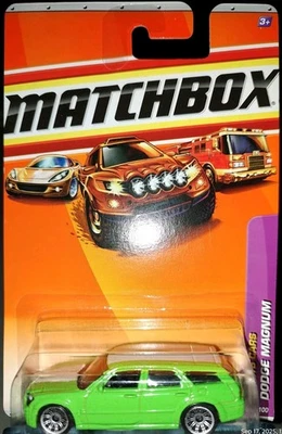 2009 RARE MATTEL MATCHBOX DODGE MAGNUM GREEN STATION WAGON OUT OF PRODUCTION NEW - Image 1 of 4