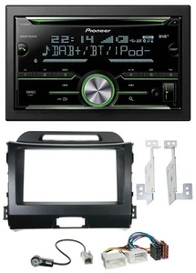 Pioneer Bluetooth MP3 DAB 2DIN USB CD Autoradio für Kia Sportage 3 10-15 SL schw - Bild 1 von 6
