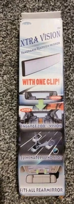 Espejo retrovisor con clip Extra Vision vista trasera extendida ancho reducir puntos ciegos Foto 1 de 4