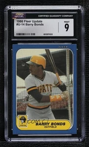 1986 Fleer Update Factory Set Barry Bonds #U-14 CGC 9 Mint - Picture 1 of 3