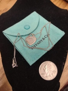 Tiffany Co. Halskette in Herzform Return to Heart Silber - Bild 1 von 3